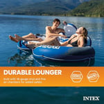 Intex River Run II Şişme 2 Kişilik Havuz Tüpü Şamandıra Ekli Soğutucu ve Onarım Kiti ile