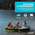 INTEX Seahawk Şişme Bot Serisi: Deluxe Tekne Kürekleri ve Yüksek Çıkışlı Pompa İçerir - SuperStrong PVC - Olta Tutucular - Kaynaklı Kürek Kilitleri - Ağır Hizmet Tipi Kepçe Kolu