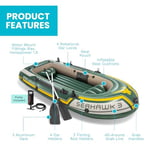 INTEX Seahawk Şişme Bot Serisi: Deluxe Tekne Kürekleri ve Yüksek Çıkışlı Pompa İçerir - SuperStrong PVC - Olta Tutucular - Kaynaklı Kürek Kilitleri - Ağır Hizmet Tipi Kepçe Kolu