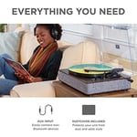 ION Audio Luxe LP – Hoparlörlü Bluetooth plak çalar, USB dönüştürme, tam boyutta, otomatik durdurma, kulaklık çıkışı, 3 hız - Seçenekler: Modern, Luxe LP