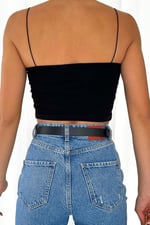 İp Askılı Crop Bluz