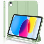 iPad 11.Nesil 2025 A16 / 10.Nesil 2022 10,9 İnç Uyumlu Kılıf – Kalem Tutuculu, Yumuşak TPU Sırtlı, Üç Katlı Standlı Akıllı Kılıf, Otomatik Uyku/Uyanma Özellikli