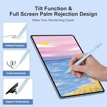 iPad 9. ve 10. Nesil için Stylus Kalem, Apple Pencil 2. Nesil, Apple Pen iPad Kalem iPad Kalem iPad Pro 11 ve 12.9 inç, iPad Air 5. /4/3. Nesil, iPad 6/7/8. Nesil, iPad Mini 5/6. Nesil (Mavi)