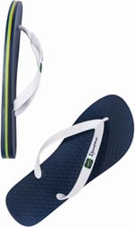 Ipanema Class Brasil II kadın yazlık parmak arası terlik, Flexpand'dan %100 vegan ve geri dönüştürülebilir malzeme, plaj, yüzme havuzu ve yaz yürüyüşleri için ideal - mavi/beyaz renk