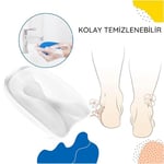 ipekbazaar U Dizayn Jel Topuk Destek Bandı, Yapışkanlı Kaydırmaz Topuk Dikeni Ayakkabı Tabanlığı