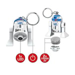 IQ Lego Star Wars Schlüsselanhänger mit LED-Taschenlampe Spielzeuggeschenke für Kinder - 76 mm große Figur - 2 CR2025 Batterien enthalten