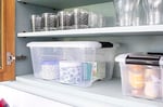 Iris Ohyama, 3'lü set istiflenebilir saklama kutusu, klik kilitli – New Top Box NTB-15 – plastik, şeffaf, 3 x 15 l, U 39,5 x - Seçenekler: 3'lü set, 4'lü set, 6'lı set, 6'lı set., 5 litre, 15 Liter...
