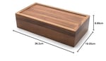 Ironwood Gourmet Dikdörtgen Vauxhall Çift Çay Kutusu, Akasya Ağacı
