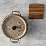 Ironwood Gourmet Sedona Trivet, 2'li Set Akasya Ahşap Sıcak Bulaşıklık