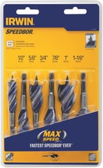 Irwin Speedbor Ahşap Matkap Seti, 10,2 cm, 6 Parçalı (1877239)