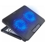 Işıklı Laptop Soğutucu (ÇİFT FAN) - Seçenekler: ÇİFT FAN, TEK FAN