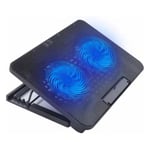 Işıklı Laptop Soğutucu (ÇİFT FAN) - Seçenekler: ÇİFT FAN, TEK FAN