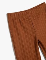 İspanyol Paça Pantolon Kaşkorse Beli Lastikli