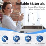 Ispring GA1-BN 16,5 x 27,9 cm 14OZ masif pirinç ağır zorunlu su filtresi Designer musluk – EU stil High-spout, GA1-BN