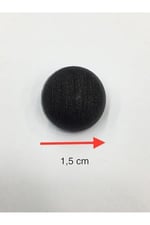 Italyan Mat Inci Bombeli Model Hırka Yelek Düğmesi Takımı 6 Lı Set Siyah 1,5 Cm (KOD:3598)