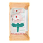 Itsy Bitsy Kids Big Flower Çift Taraflı Pamuk Saten Pembe Bebek Nevresim Seti 100x150cm
