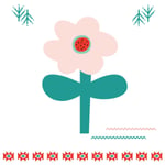 Itsy Bitsy Kids Big Flower Çift Taraflı Pamuk Saten Pembe Çocuk Nevresim Seti 140x200cm