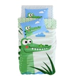 Itsy Bitsy Kids Croc-a-dream Çift Taraflı Pamuk Saten Çok Renkli Çocuk Nevresim Seti 140x200cm
