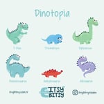 Itsy Bitsy Kids Dinotopia Başucu Aydınlatma Başlığı, Çok Renkli, 16x20cm