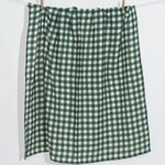 Itsy Bitsy Kids Petit Fleur Green Check , Müslin Bebek Örtüsü , 100x100 Cm