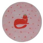 Itsy Bitsy Kids Prenses Kedi Desenli Makinede Yıkanabilir Pamuklu Çocuk Halısı - Kitty of Queen Serisi