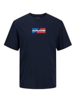 Jack & Jones Beyaz O-Yaka Grafik Baskılı T-Shirt, 12268415