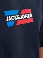 Jack & Jones Beyaz O-Yaka Grafik Baskılı T-Shirt, 12268415