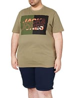 JACK & JONES Erkek Chino Şort Büyük Beden Regular Fit Chino Şort