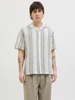 JACK & JONES Erkek Gömlek JPRCCSUMMER STRIPE RESORT S/S SHIRT SN