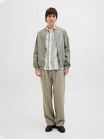 JACK & JONES Erkek Gömlek JPRCCSUMMER STRIPE RESORT S/S SHIRT SN