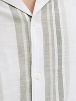 JACK & JONES Erkek Gömlek JPRCCSUMMER STRIPE RESORT S/S SHIRT SN