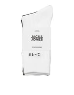 JACK & JONES Erkek JACCORE 3'lü Paket SN Çorap, Marshmallow/Paket: Cypress-Asfalt, Tek Beden (3'lü Paket), Marshmallow/Paket: Selvi - Asfalt, Tek Beden
