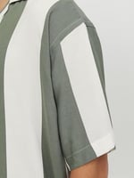 JACK & JONES Erkek Jcojeff AOP Resort Shirt Ss Relax kısa kollu gömlek
