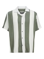 JACK & JONES Erkek Jcojeff AOP Resort Shirt Ss Relax kısa kollu gömlek