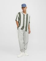 JACK & JONES Erkek Jcojeff AOP Resort Shirt Ss Relax kısa kollu gömlek