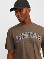 JACK & JONES Erkek Jjecaleb Varsity Tee Ss O-Neck Noos T-Shirt
