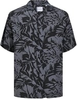 JACK & JONES Erkek Jjguru Monochrome AOP Resort Shirt Ss Gömlek