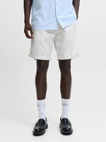 JACK & JONES Erkek Jjibowie Jjshorts Solid Sa Sts Şort Beyaz XL