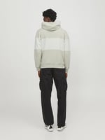 Jack & Jones Erkek JORLAKEWOOD SWEAT HOOD BF LN Sweatshirt, Kırık Beyaz, XXL