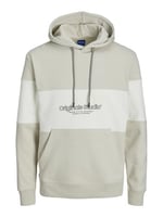 Jack & Jones Erkek JORLAKEWOOD SWEAT HOOD BF LN Sweatshirt, Kırık Beyaz, XXL