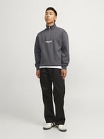 JACK & JONES Erkek Jorvesterbro Sweat Quarter Zip Hn Noos Sweatshirt