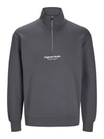 JACK & JONES Erkek Jorvesterbro Sweat Quarter Zip Hn Noos Sweatshirt