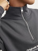 JACK & JONES Erkek Jorvesterbro Sweat Quarter Zip Hn Noos Sweatshirt