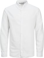 JACK & JONES Erkek Jprccmaze LINEN SHIRT L/s Button DOWN LN Gömlek