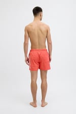 Jack & Jones Erkek Logo Baskili Deniz Sortu - Maui Hot Coral, 12275129