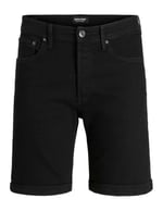 Jack & Jones Erkek Regular Fit Kot Şort - JJORiginal Rick Model Siyah XXL