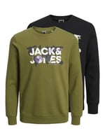Jack & Jones Erkek Sweatshirt Jcodust Sweat Hood Sn 2pk Mp