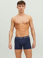 Jack & Jones JACANTHONY TRUNKS 3 PACK BLUE boxer şort Erkek