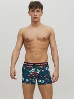 JACK & JONES JACFLOWER TRUNKS 3 PACK.NOOS Boxer Külot Erkek