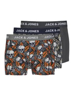 JACK & JONES Jachugo Skulls Trunks 3 Pack Sn Boxer Şort Erkekler